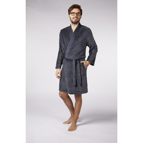 Robe de chambre fourree imprimee