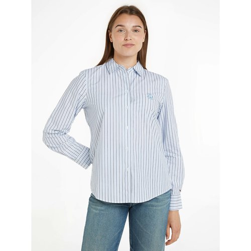 Striped Cotton Shirt with Long Sleeves