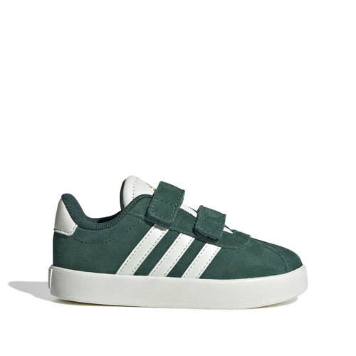 Zapatillas de piel vl court 3.0 verde blanco Adidas Sportswear La Redoute