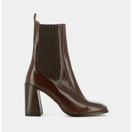 Boots cuir graine vanti marron Jonak La Redoute