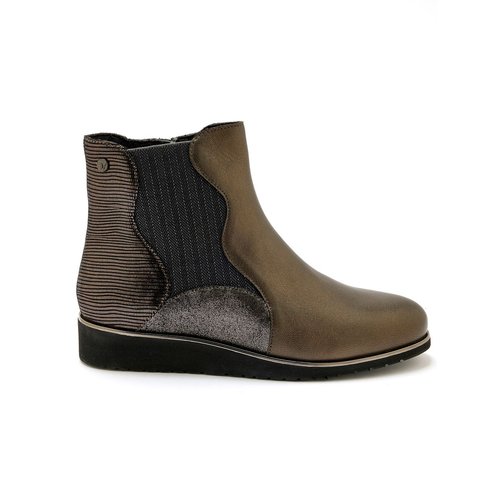 Boots semelle compensee semelle confort mordore Pediconfort La Redoute