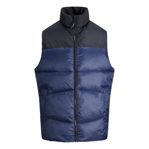 Doudoune sans manches zippee chili Jack Jones bleu marine La Redoute