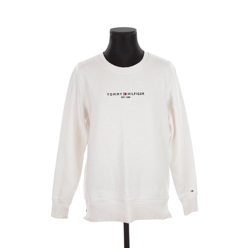 Sweatshirt en coton tres bon etat blanc Tommy Hilfiger La Redoute