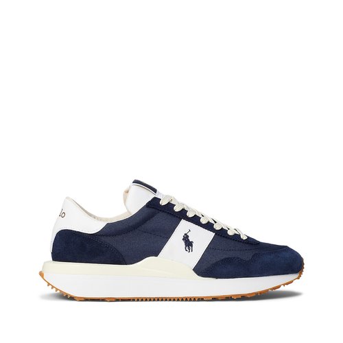 Train 89 pp trainers in leather navy blue Polo Ralph Lauren La Redoute