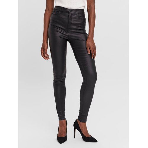 Pantalon 5 poches vmsandra taille extra haute pantalons noire black Vero Moda La Redoute