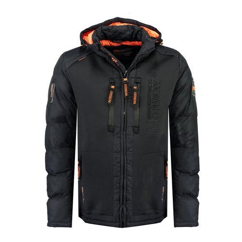 Blouson bi matiere a capuche beachwood bleu marine Geographical Norway La Redoute