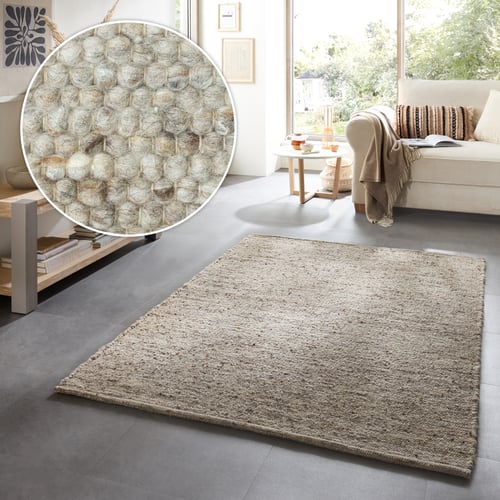 Tapis Touffeté Main 100% Laine 8x5 Ft - Fait Main En Inde, Design Moderne Abstrait Multicolore