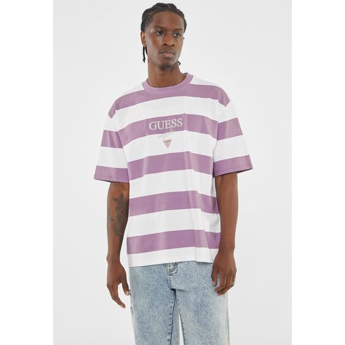 Guess t shirt rayé new arrivals