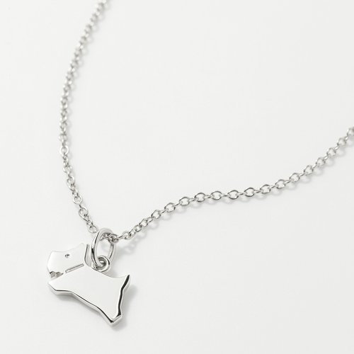 Silver plated jumping dog necklace silver coloured Radley London La Redoute