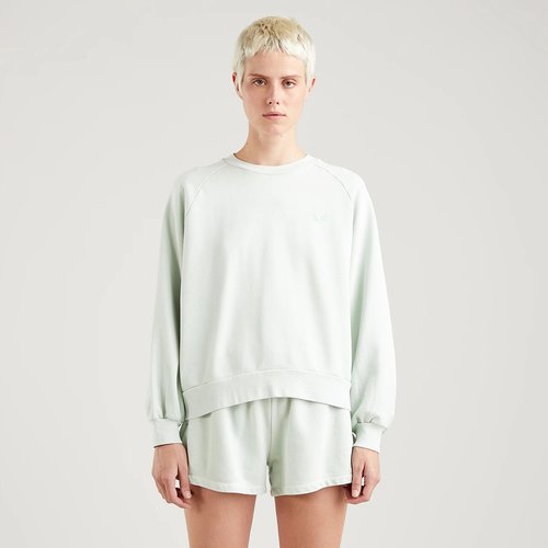 Embroidered logo cotton sweatshirt green Levi s La Redoute