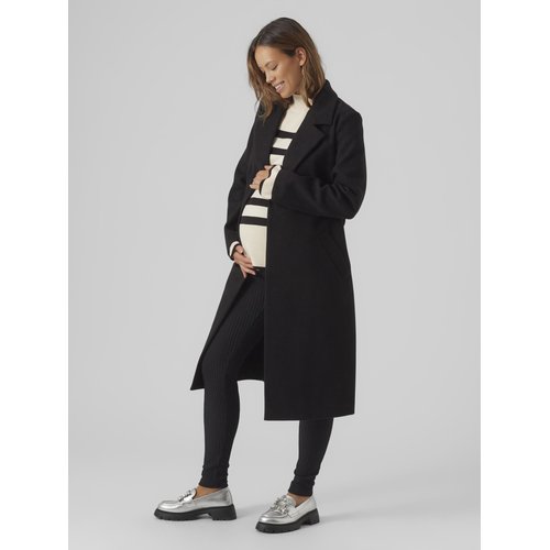 Manteau manteaux col a revers noire black Vero Moda La Redoute