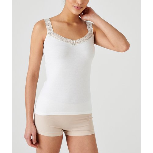 Debardeur thermolactyl sensitive degre 2 blanc casse Damart La Redoute