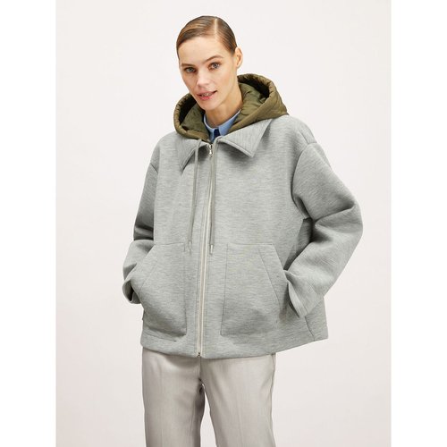 Veste caban en neoprene avec capuche detachable gris Motivi La Redoute