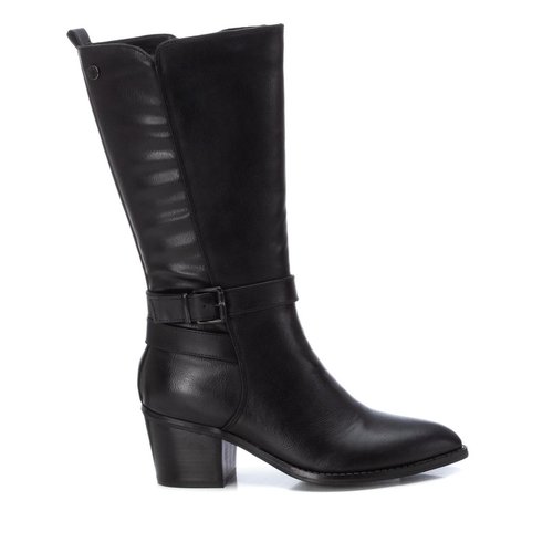 Botte cow boy talon entreprise fermeture eclair noir Refresh La Redoute