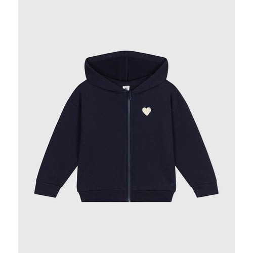 Petit Bateau Sweat à Capuche Bébé Garçon - Coton Bio Message Devant Boutons Pression Dos