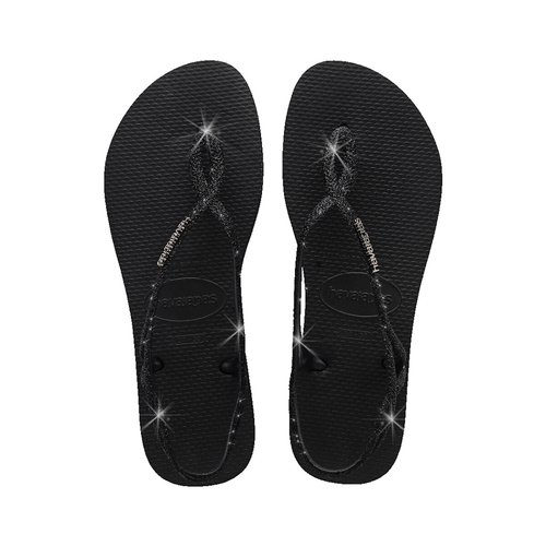 Teenslippers luna sparkle zwart Havaianas La Redoute