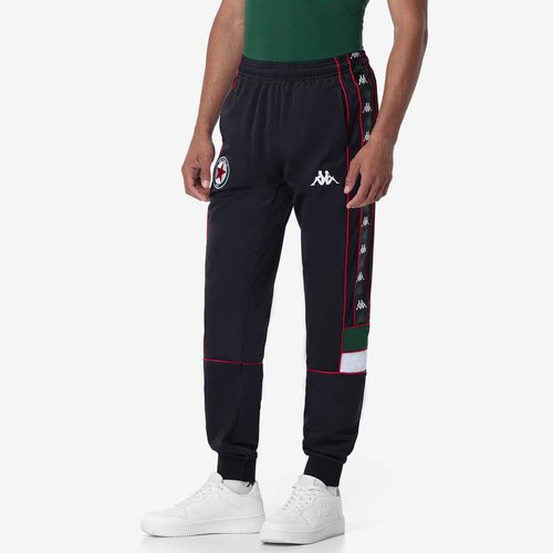 Pantalon de football 222 banda mems slim red star noir vert blanc rouge Kappa La Redoute