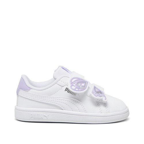 Kids smash 3.0 bfly trainers with touch n close fastening white Puma La Redoute