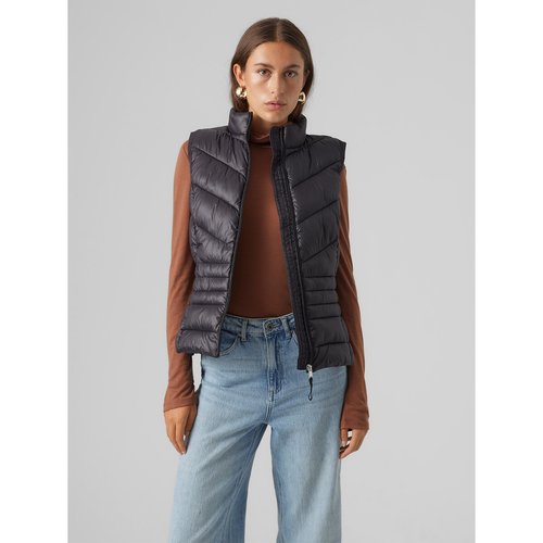 High neck padded gilet black Vero Moda La Redoute