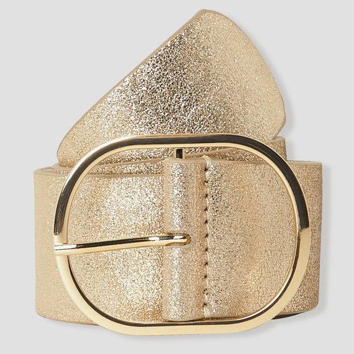 Ceinture en cuir paillete