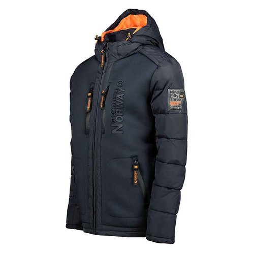Blouson bi matiere a capuche beachwood bleu marine Geographical Norway La Redoute