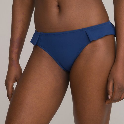 Ruffled bikini bottoms navy blue La Redoute Collections La Redoute