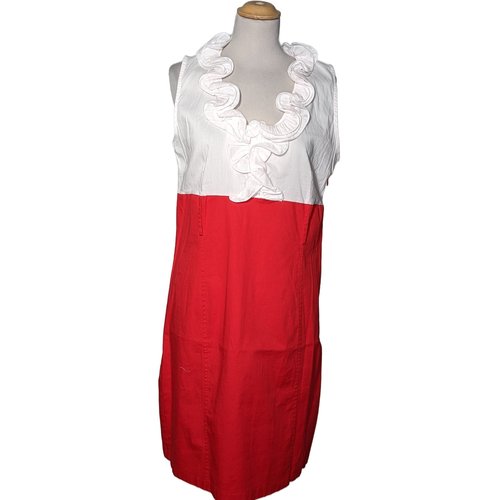 Robe courte tres bon etat rouge Jacqueline Riu La Redoute
