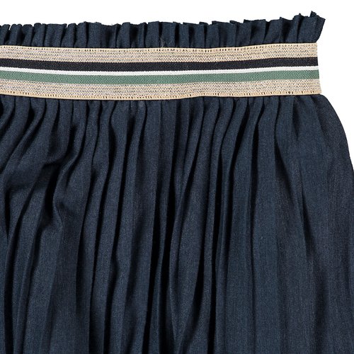 Elastic waist navy skirt discount