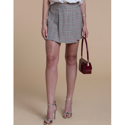 Jupe culotte plissee taille haute BOBBIE
