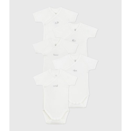 pack5 body maniche corte costina neonata - Prénatal
