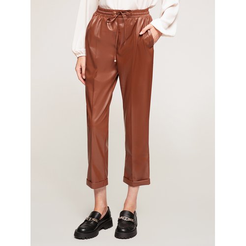 Pantalon jogger en similicuir marron Motivi La Redoute