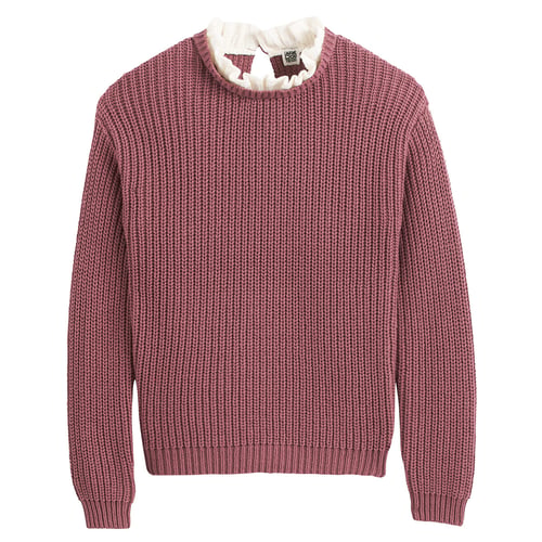 Haut Pull Femme Marron Maille Rose République Taille XXL - Occasion Très Bon état