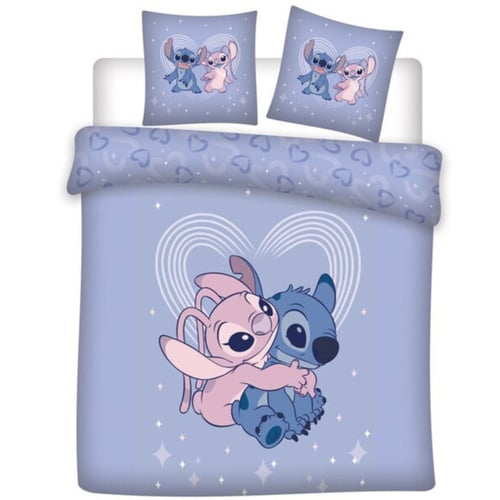 My sweety pop - Parure de lit pour bébé Stitch- 2 Pieces - Enfant - Housse de Couette - Réversible - 100 x 135 - Taie d'oreiller - 40 x 60 cm Literie - 100% Coton