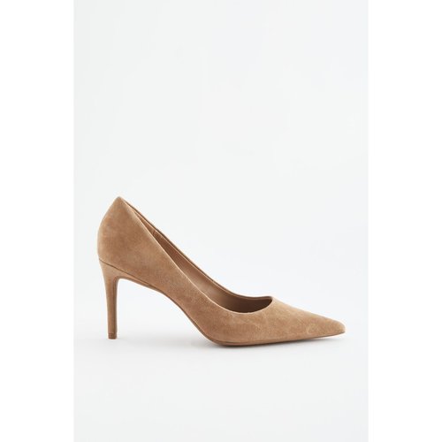 Escarpins mi hauts talons pointus en cuir