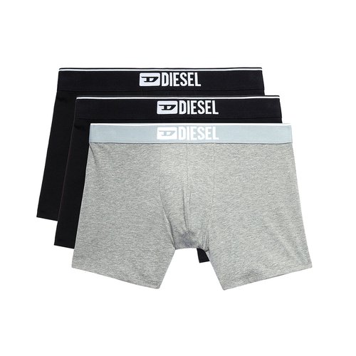 Set van 3 lange effen boxershorts Diesel La Redoute