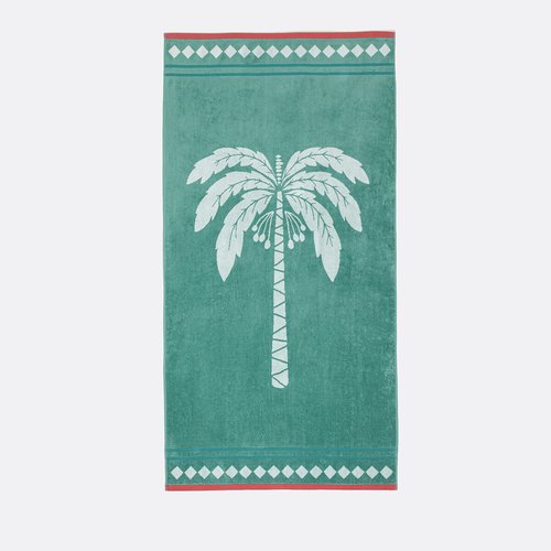Telo Da Spiaggia In Velluto Pesante 100% Cotone – 91x182 Cm – Blu Navy Con Orlo Decorativo – Confezione 3 Pezzi
