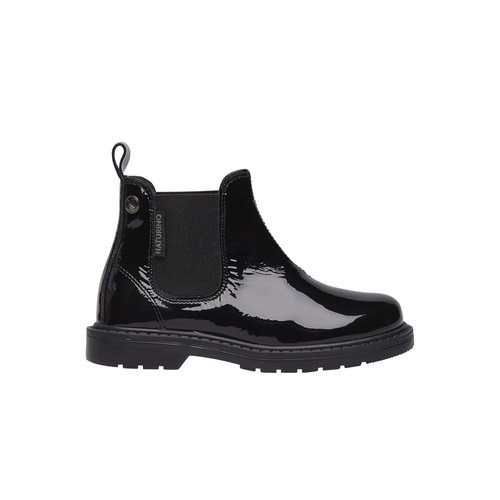 Bottines cuir vernis noir online
