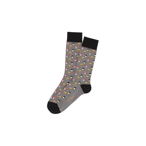Chaussettes en coton mushroom gris Arthur La Redoute