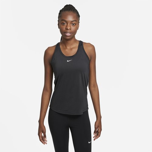 One gym racerback vest top with logo print black Nike La Redoute