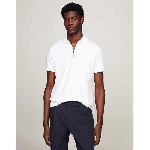Slim fit polo shirt with zipped neck Tommy Hilfiger La Redoute