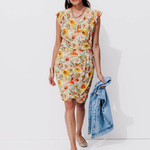 Robe longue promod fleurie best sale