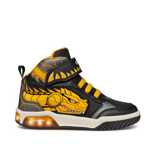 Kids inek breathable led high top trainers Geox La Redoute