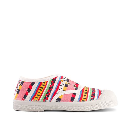 Kids elly x lucas du terte trainers in canvas multi coloured Bensimon La Redoute