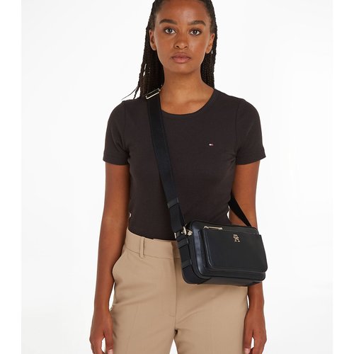 Sac besace camera bag bandouliere en tissu noir Tommy Hilfiger La Redoute