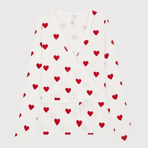 Haut de pyjama cache c ur