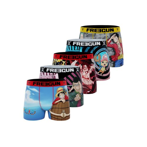 Boxers one piece luffy lot de 5 violet noir bleu rose Freegun La Redoute