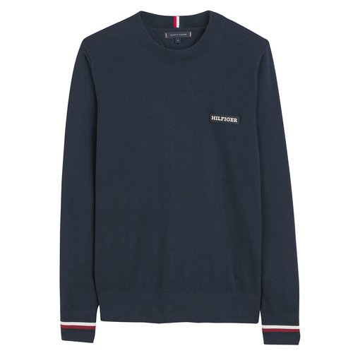 Pull tommy hilfiger bleu marine on sale