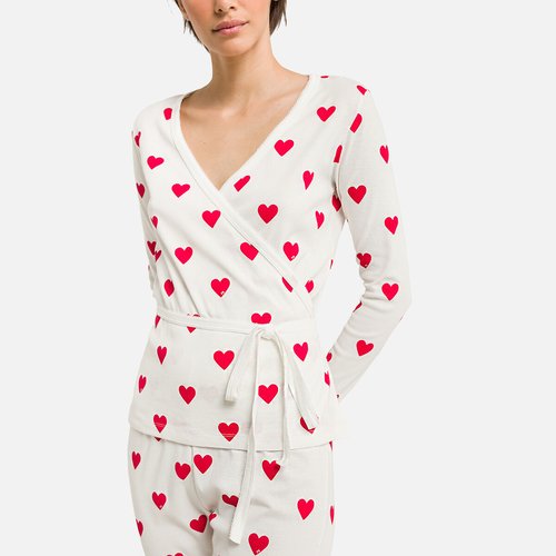 Pyjama cache coeur femme sale
