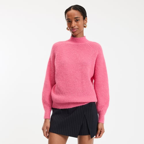 Pull à Paillettes Avec Coeur H&M - Taille 6-8 Ans - Rose - Coton - Occasion Très Bon état