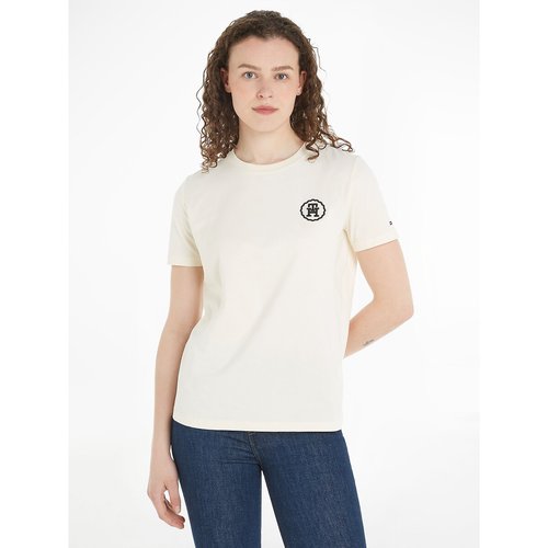 T shirt girocollo maniche corte beige Tommy Hilfiger La Redoute